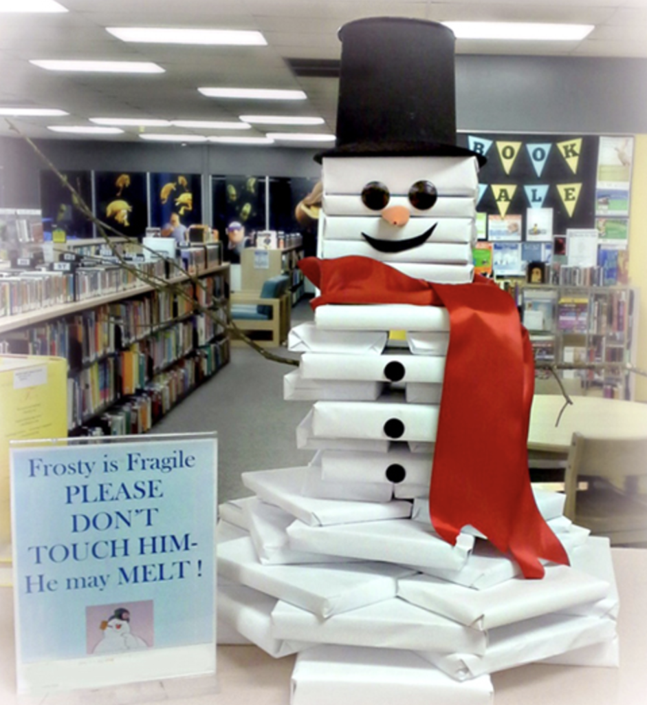 book snowman