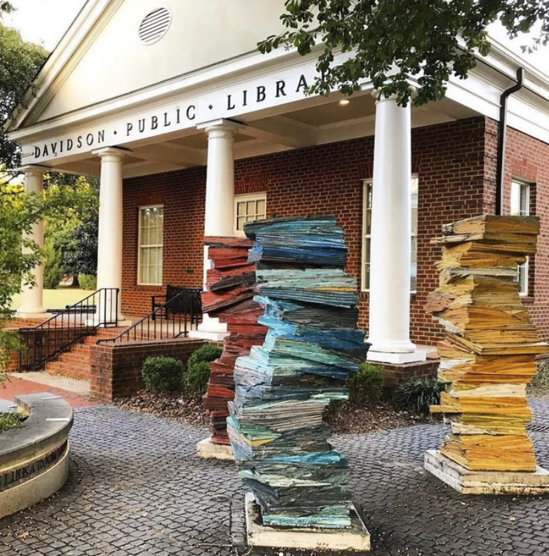 a branch of the library where you can donate books in charlotte